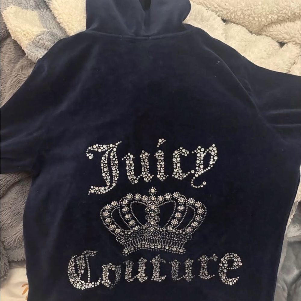 Navy Blue Juicy Couture zip up